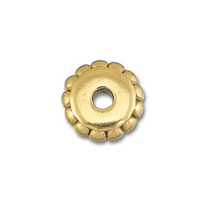 Stainless steel beads spacer 5mm Gold