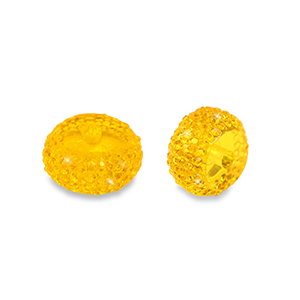 Resin beads rondelle 8mm Orange
