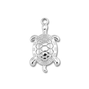 Stainless steel charms turtle Silver