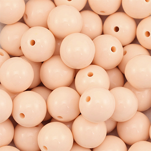 14 mm DQ acrylic beads Nude Peach