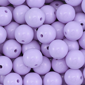 14 mm DQ acrylic beads Pastel Lilac