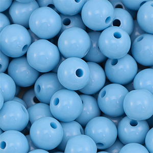 10 mm DQ acrylic beads Blue