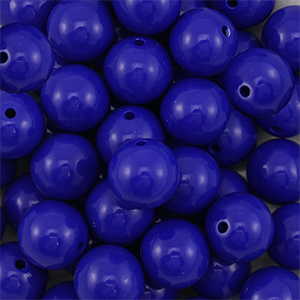 18 mm DQ acrylic beads Dark Blue