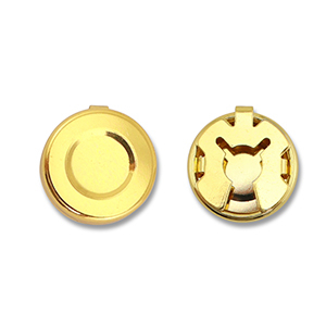 Eco-brass&reg; metal button covers Gold