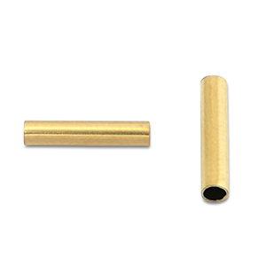 Stainless steel beads tube 8mm Gold