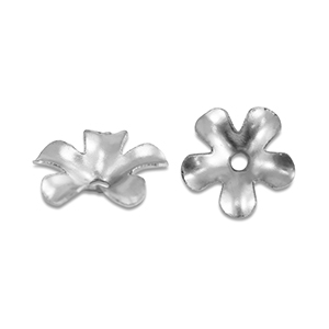 Stainless steel findings bead cap flower Silver