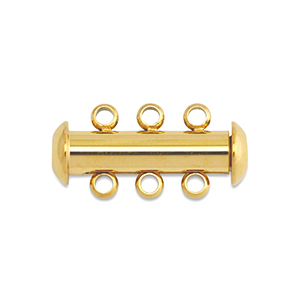 Stainless steel findings multi-strand magnetic clasp Gold