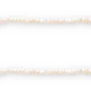 BQ Freshwater pearls vertical threading hole 6x3mm Natural White