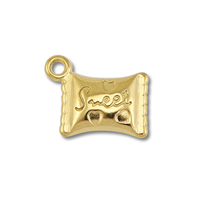 Stainless steel charms candy Gold