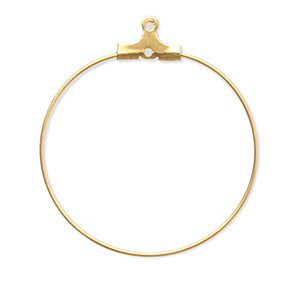 Stainless steel findings earrings charms Gold