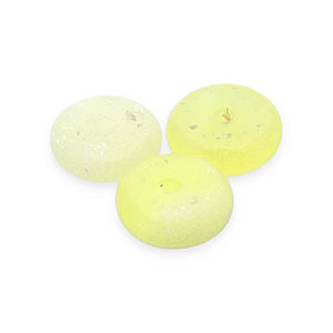 Natural stone beads Serpentine rondelle Yellow