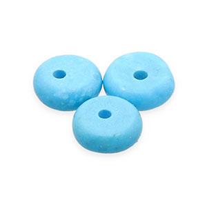 Natural stone beads Magnesite rondelle Blue