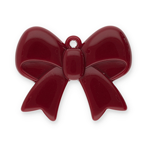 Statement charms bow Rust Red