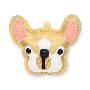 Statement charms dog Gold Holographic-White-Black-Salmon Pink