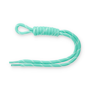 Keychain paracord Mint Turquoise-White