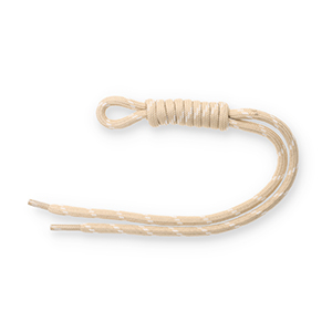 Keychain paracord Beige-White