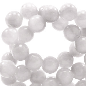 Natural stone beads Marble 8mm Vintage Grey