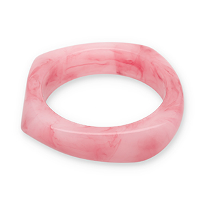 Bracelets bangle resin Pink