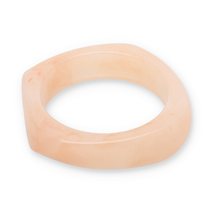 Bracelets bangle resin Light Peach