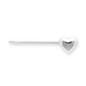 Hair accessories bobby pin heart Silver