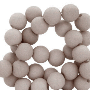6 mm acrylic beads Shoreline Grey