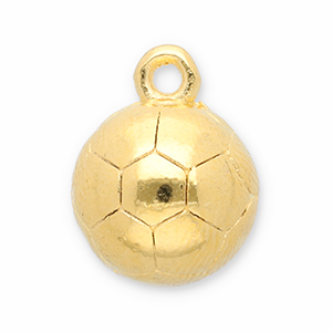 DQ European metal charms football Gold (Nickelfree)