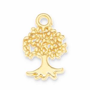 DQ European metal charms tree Gold (Nickelfree)