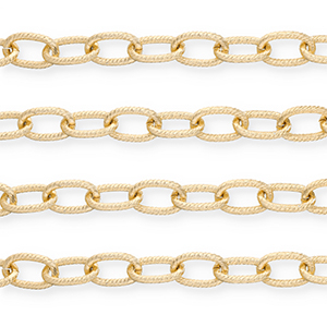 Aluminium findings belcher chain anchor cable Gold