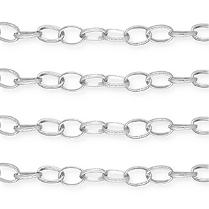 Aluminium findings belcher chain anchor cable Silver