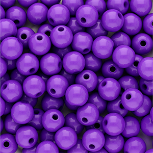 6 mm acrylic beads shiny Dark Purple