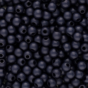 4 mm acrylic beads shiny Anthracite