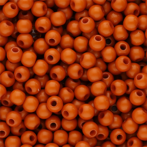 4 mm acrylic beads shiny Terracotta Red