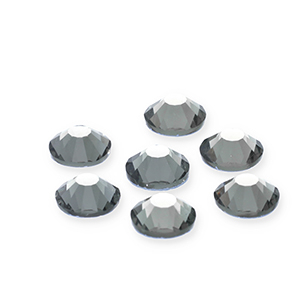 Hotfix rhinestones 6mm Black Diamond