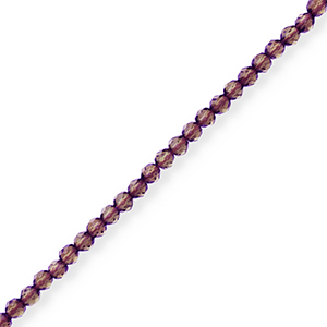 Top faceted beads Aubergine Purple