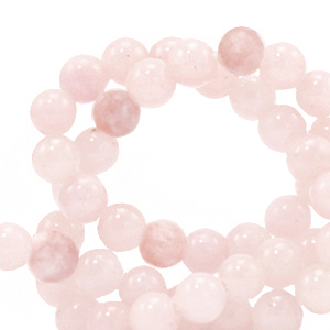 Natural stone beads marble and Calcite 4mm Light Rose