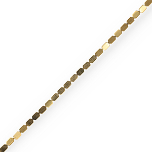 Round hematite beads Gold
