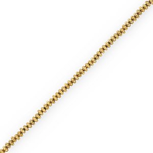 Round hematite beads rondelle Gold