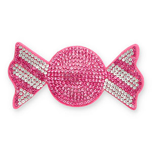 Statement charms with strass candy Dark Pink-Crystal