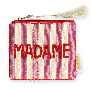 BY31&reg; Pouch "Madame" Red-Vanilla White-Mauve Pink-Gold