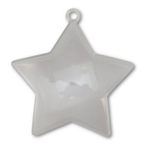 Transparent ornament star Transparent