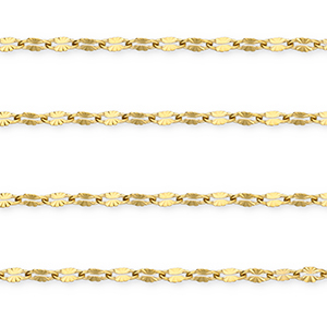 Stainless steel findings belcher chain oval Gold