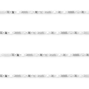 Stainless steel findings belcher chain figaro link Silver