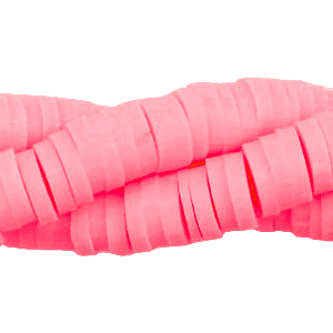 Katsuki beads 6mm Neon Pink