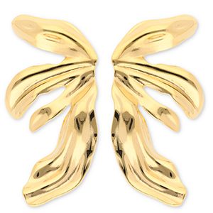 Stainless steel earrings / earpins wings Gold