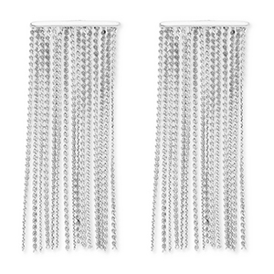 Stainless steel earrings / earpins Silver