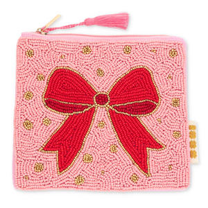 BY31&reg; Pouch bow Light Pink-Red-Gold