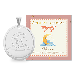 BY31&reg; Stainless steel charms moon Silver