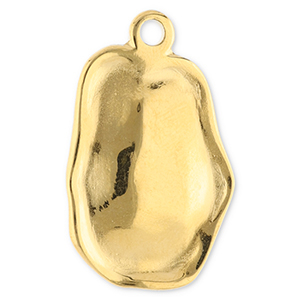 Stainless steel charms irregular Gold