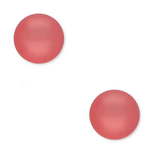 7mm classic Polaris Elements cabochon shiny Mellow Rose