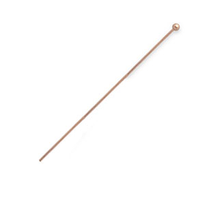 Stainless steel findings headpins 50mm Rosegold